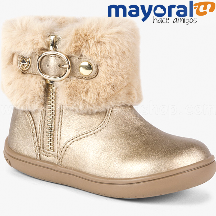 Mayoral Girls Детски боти с пухче 18-42832-039 Mayoral Girls Детски боти с пухче 18-42832-039